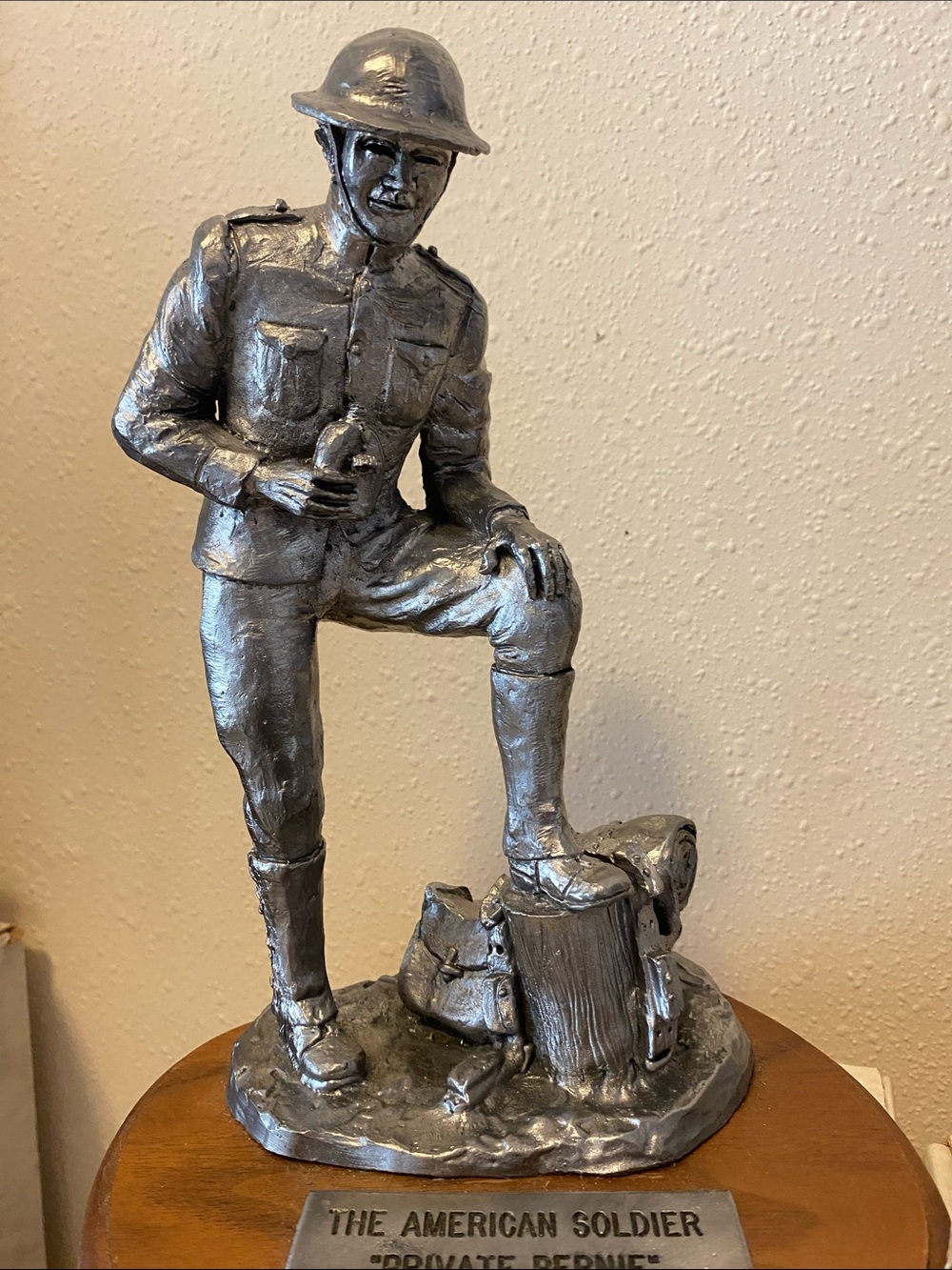 Michael Ricker Pewter Sculpture The American Soldier Private Bernie 1918